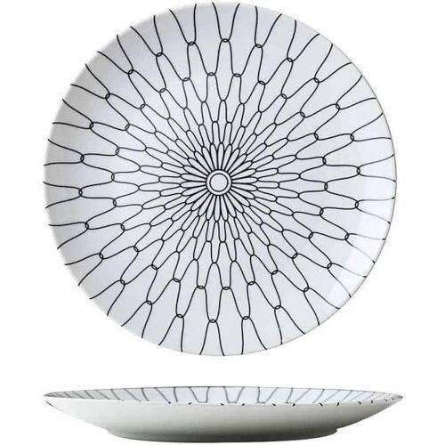6 Pieces Set Of Ceramic Colourful Dinner Plates-Multicolours