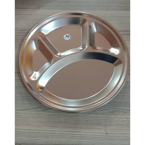 Strong Stainless Steel Circular Partition Plate - Silver