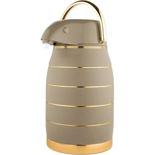 3 Liters Vacuum Airport Flask For Coffee Tea Breakable Flask- Multicolour