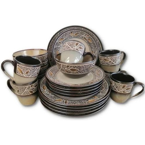 24 Pieces Ceramic Dinnerware Set - Multicolor