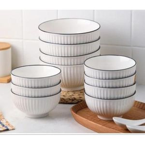 Ceramic Bowls 12 Pieces - Multicolor