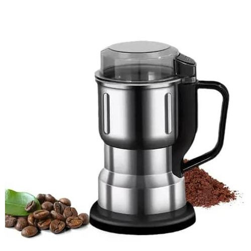Electric Grain Spices Coffee Grinder Mill Stainless Steel Multifunctional-Silver/Black