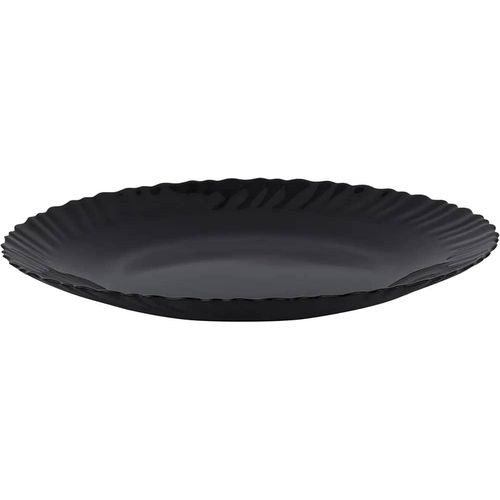 6 Pieces Opal Ceramic Porcelain Dinner Ware Plates With A Wavy Edge - Multicolor