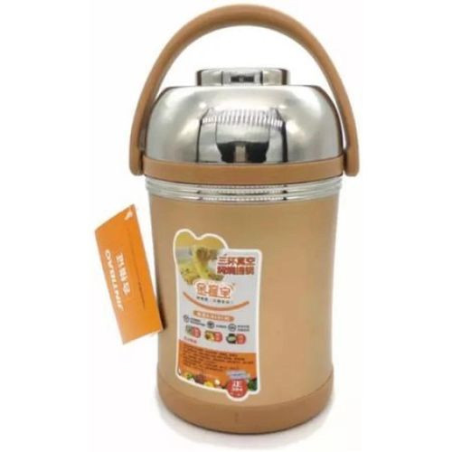 Food Flask With 2 Inner Pots And Good Insulation For Keeping Food Warm For Long Hours-Multicolour