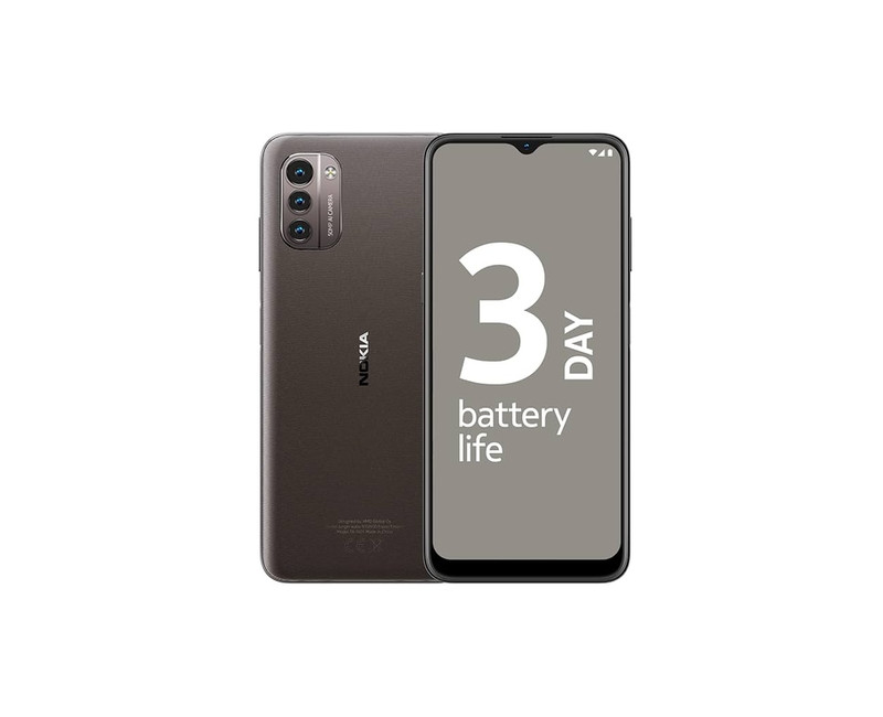 Nokia G21 – 50MP Triple Camera – 6GB RAM + 128GB ROM – 6.5" HD+ Display – Unisoc T606 Processor – 5050mAh Battery – 20W Fast Charging – Grey Dusk – Android 12 – 4G LTE – Small Each