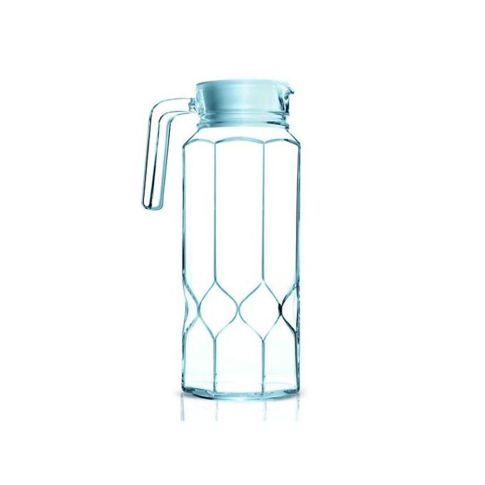 Glass Octime Diamond Juice Water Jug 1.3L- Clear
