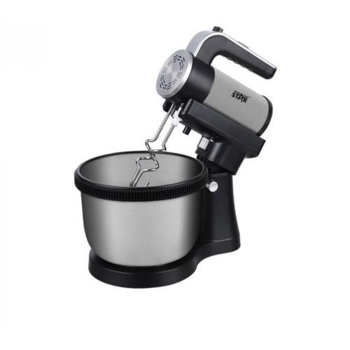 4.5 Liters Stand Mixer With Powerful Copper Motor And Ejection Button-Silver/Black