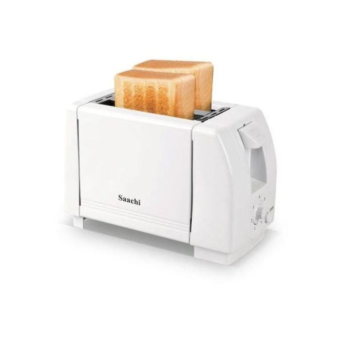 2 Slice Saachi Electric Bread Toaster - White.
