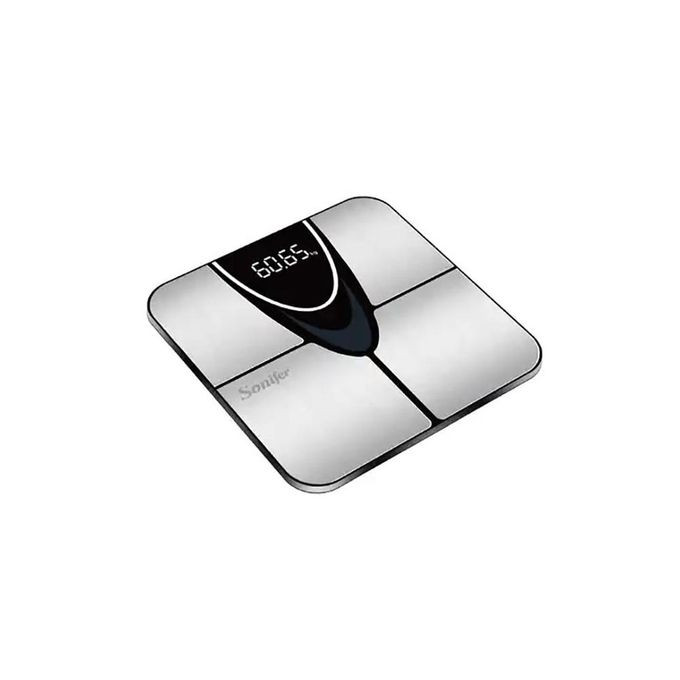 Smart LED Display Balance Fat Body Water Muscle Mass BMI Composition Weighing Scale Bathroom Weighing Led Analyzer Adult Electronic Digital Personal Body Fat Weight Scale With Capacity Of 180Kg- Multicolor