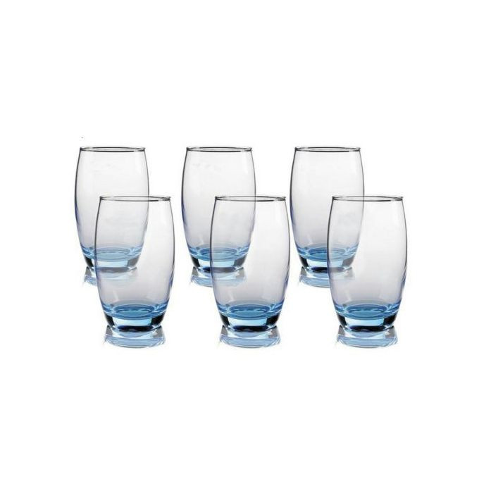 6 Pieces Of Water And Juice Glasses,Blue