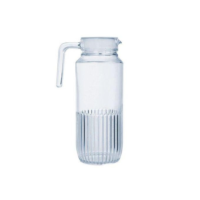 1.3Litre Gridz Glass Juice/Water Jug-Colorless