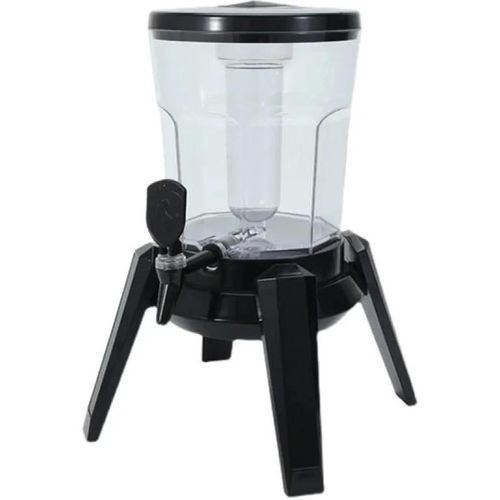 3 Liters Large Beer Dispenser With Faucet And Stand For Serving Drink Cocktails At Parties-Multicolour