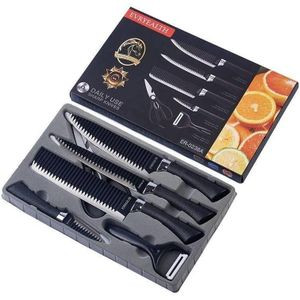 6 pieces of steel kitchen knife set