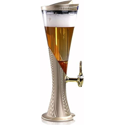 Elegant Acrylic 3 Liters Beer Drinks Juice Dispenser For Serving Drinks At Parties-Multicolour
