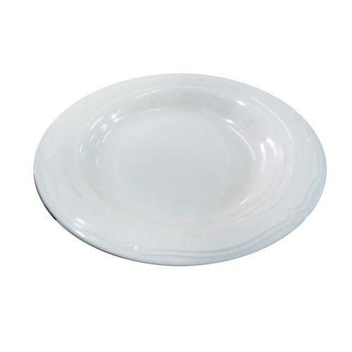 Melamine Dinner Plates For Soup And Food- White