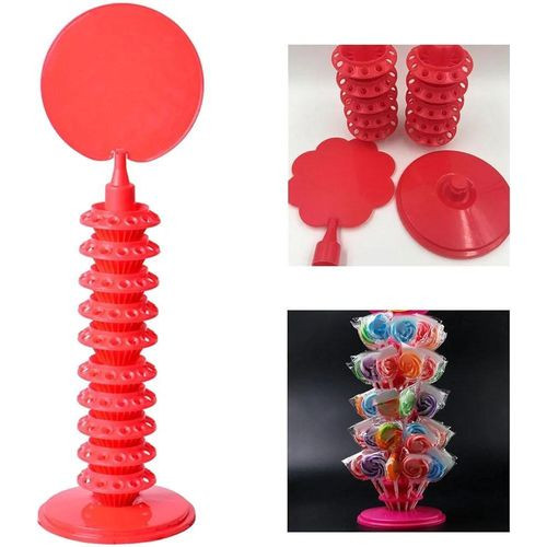Candy Plastic Stand Holder Display For Lollipops In Shops-Multicolours