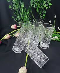 crsytal vintage wine glass set of 12