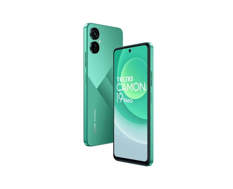 TECNO Camon 19 C16, 6.8" FHD+ IPS LCD, 6 GB RAM, 128 GB ROM, 64 MP Triple Rear Camera, 16 MP Selfie, 5000 mAh (18 W Fast Charge), Dual SIM – Green