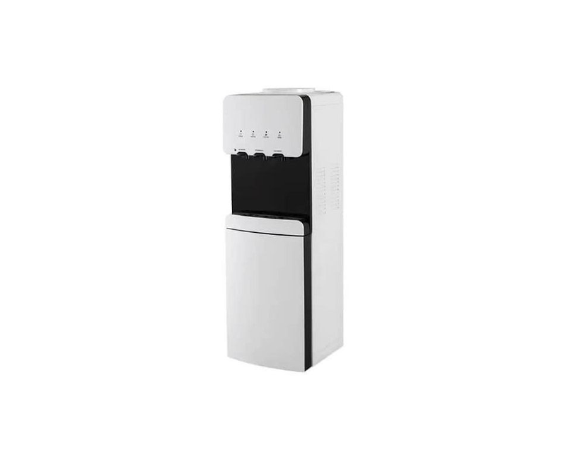 3 Tap Hot Cold Room Temperature Household Commercial Vertical Top Load Water Cooler Dispenser With Storage Cabinet- Multicolor Digiwave