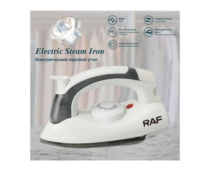 Mini Travel Steam Iron & HandHeld Clothes Steamer 800W Portable Foldable Garment Steamer Dry Iron- Multicolor RAF