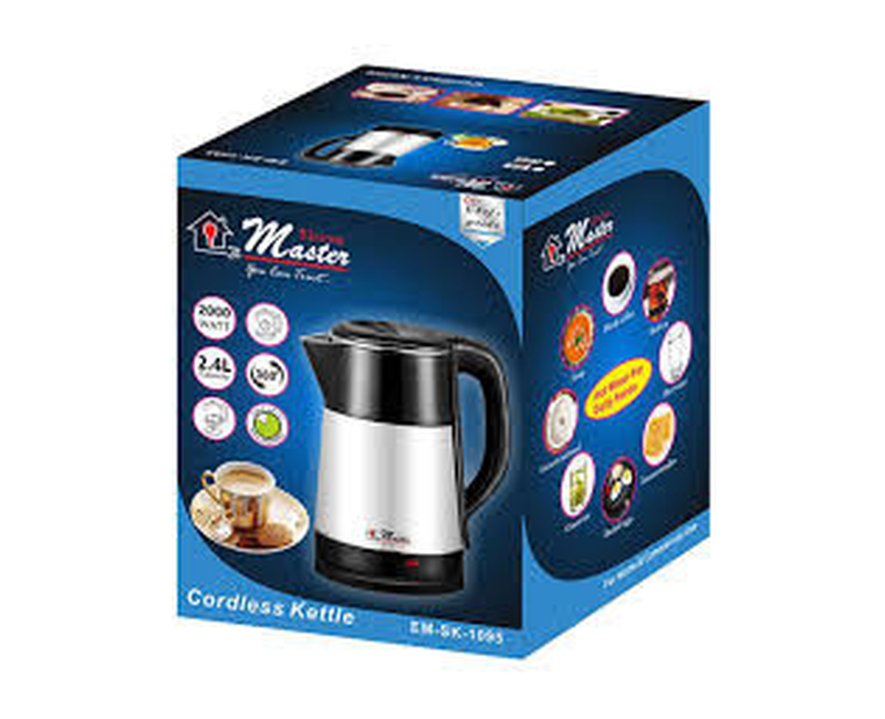 2 Litre Electric Cordless Kettle - Silver.