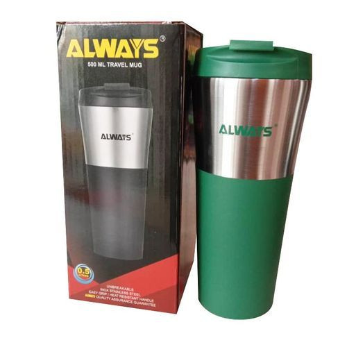 Popular Hot and Cold Travel Mug Of 0.5Liters-Multicolour