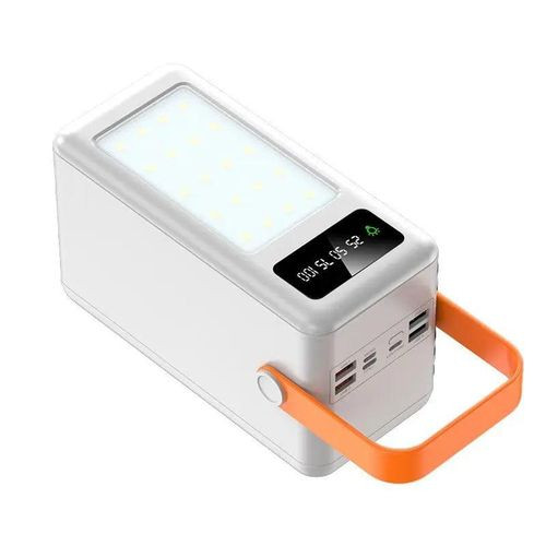 Powerful Power Bank portartil Power Bank 80000mAh Portable King Power Bank Four USB output and a Type-C output built-in flash -Multicolor
