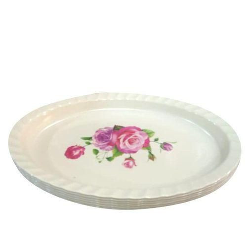 Oval Melamine Plates For Snacking/Flower Varies