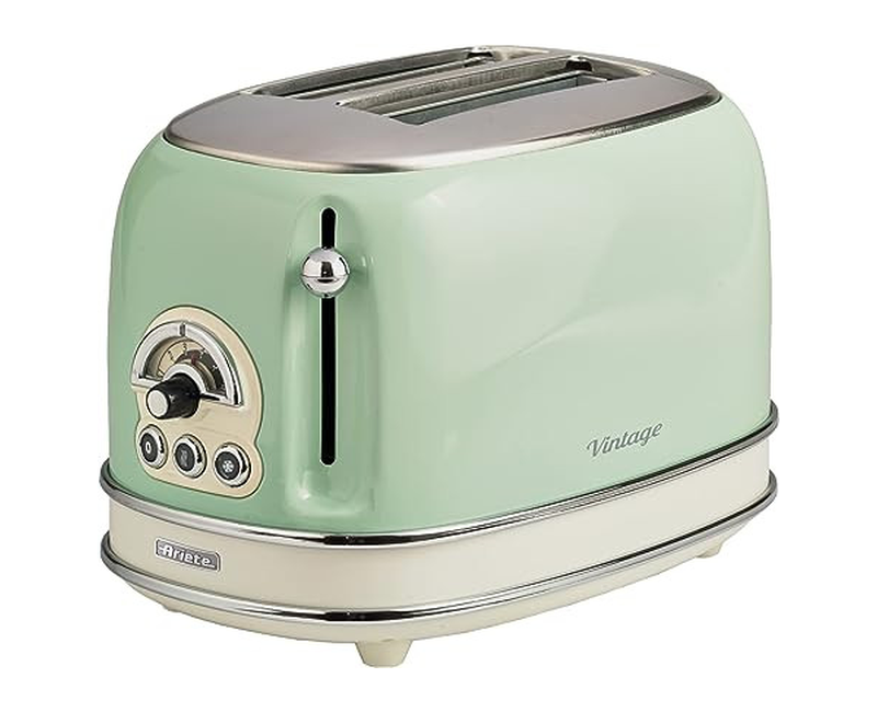 Ariete 2 Slice Vintage Toaster, ART0155- Green