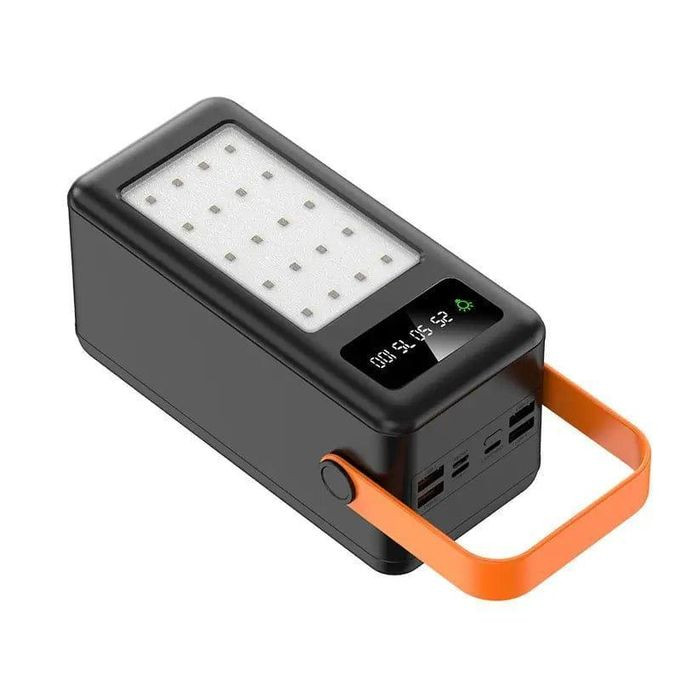 Powerful Power Bank portartil Power Bank  Portable King Power Bank Four USB output and a Type-C output built-in flash -Multicolor
