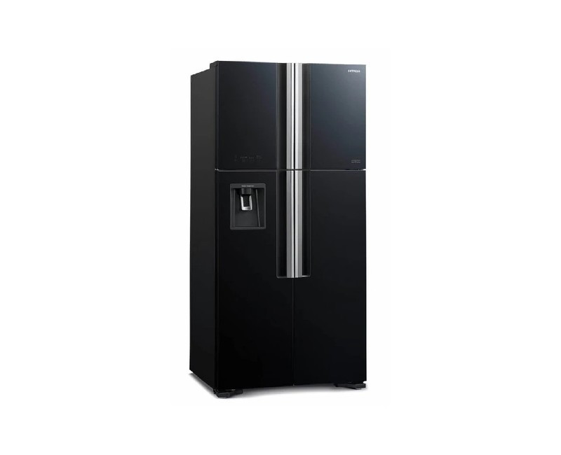 Hitachi Fridge 550L Net Inverter Compressor Water Dispenser, RW800PUN7GBK - GLASS BLACK