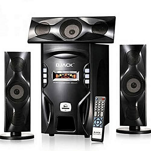 DJ-F3L, AC & DC, Bluetooth Home Theatre Speaker, FM Radio, USB Port -Black