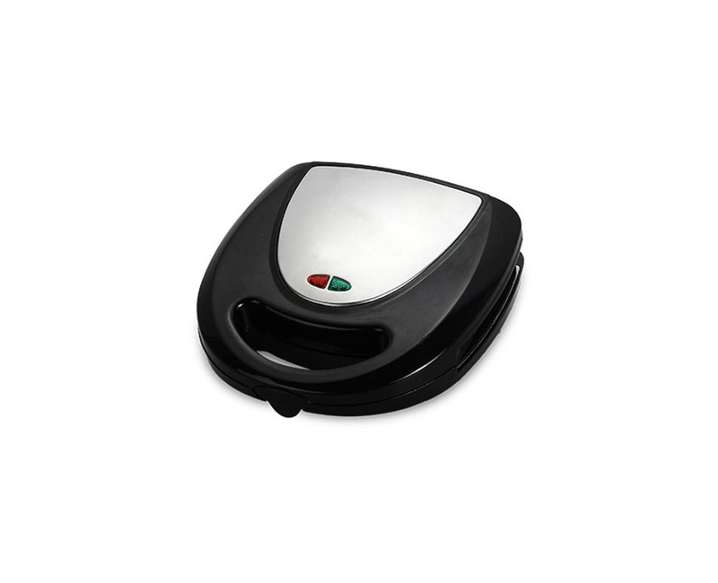 3 In 1 Snacks Machine Cookies Waffle Grill Maker With Non Stick Detachable Pans -Black