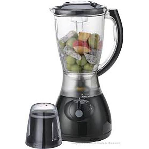 2 In 1 High Quality Plastic Jar Blender With Sharp Blades-Transparent