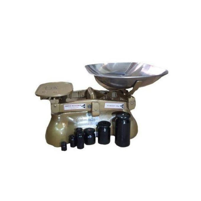 Mechanical Balance Weighing Scale, 6 Stones - Gold
