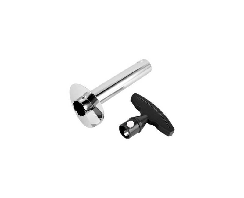 Pineapple Peeler Cutter Slicer Corer - Silver, Black