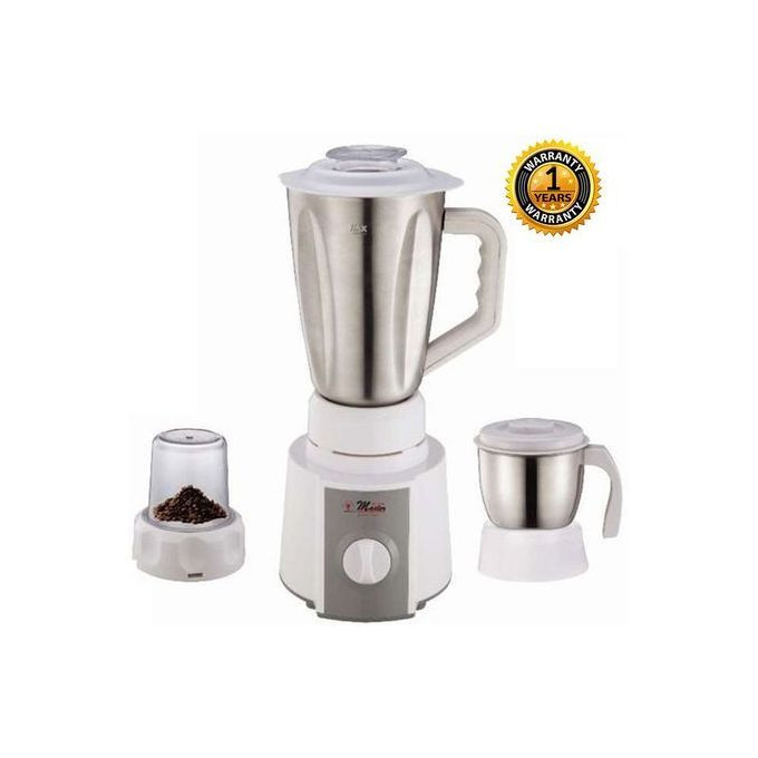 EM-BL-1069 3 in 1 Steel Blender -1.5L White