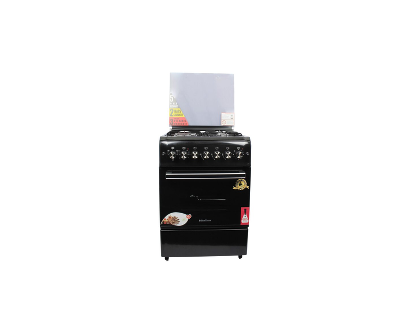 Blueflame cooker S604E3R-I, 60*60 Electric Oven, Inox Stainless steel Body, Chicken Roteserrie, Turbo fan, Glass top cover.4 electric plates