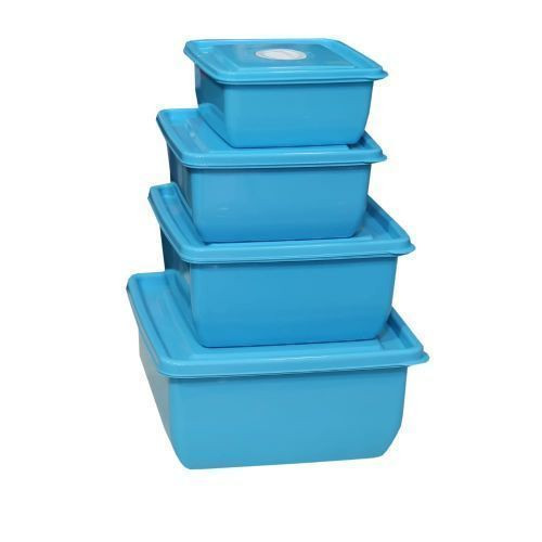 Set Of 4 Fruit,Salad Bowls - Blue