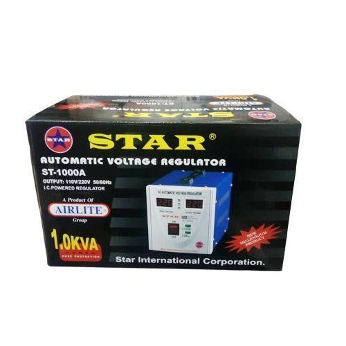 Regulator For Guarding TVs Fridges From High Voltages -Blue/White..