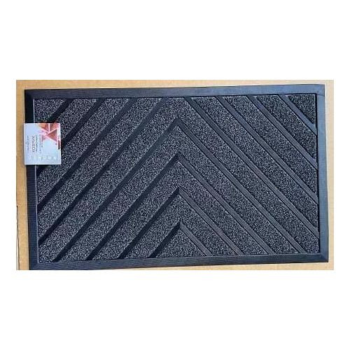 Polyester Doormat On A Pvc Mat With Rubber Base - Multicolor