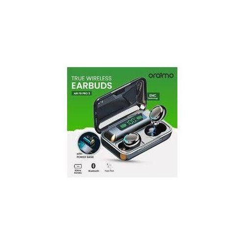 Pure Bass Bluetooth Earbuds With Power Bank - Black