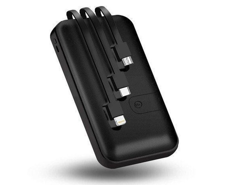 20,000mAH Portable Power Bank - Black/White