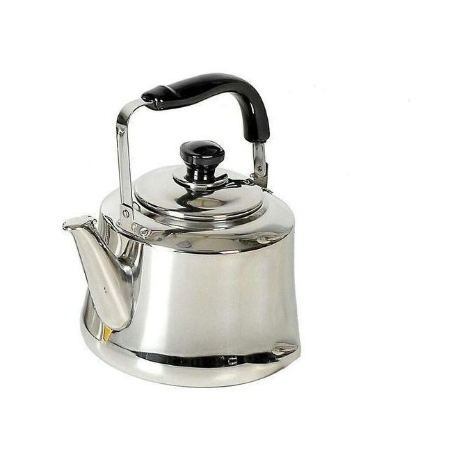 Heavy Duty Non-Electric Whistling Kettle-Silver