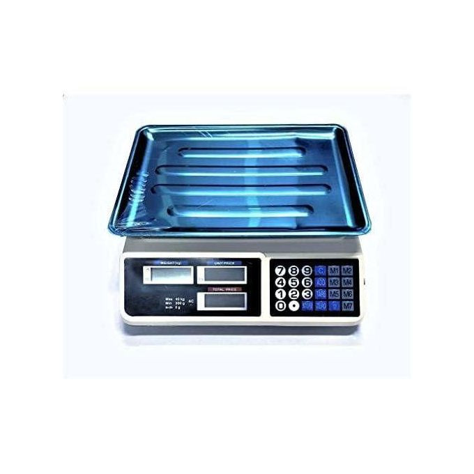 40kg Price Computing Weighing - Silver