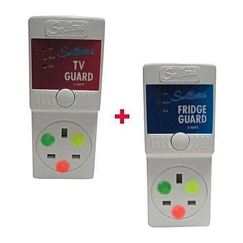 Bundle of Sollatek TV Guard 13Amps & Fridge Guard 13Amps - White