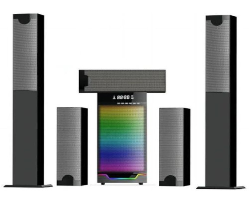 5.1 Multimedia Wireless Hometheatre Sound Bar Subwoofer Speaker-Black