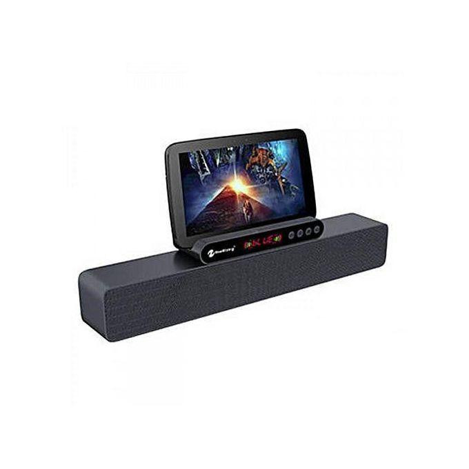 Newrixing Wireless Speaker Bluetooth Soundbar X-Bass - Black Grey