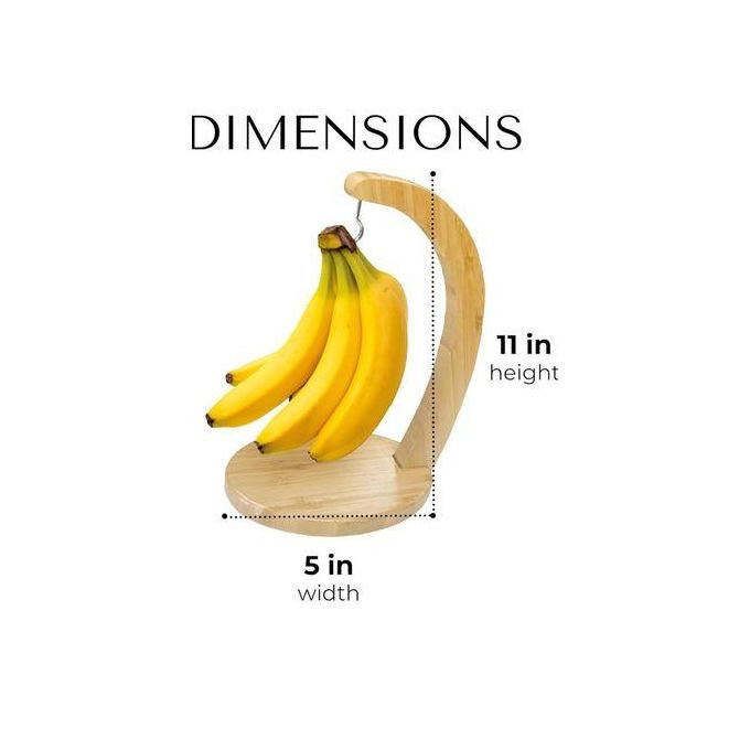 Bamboo Banana Stand, Fruit Hanger, Living Room Decoration, Banana Stand, Fruit Stand, Fruit Stand, Fruit Stand, Wood - Brown