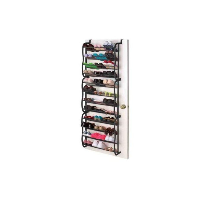 Over The Door Shoe Rack 36 Pairs -White